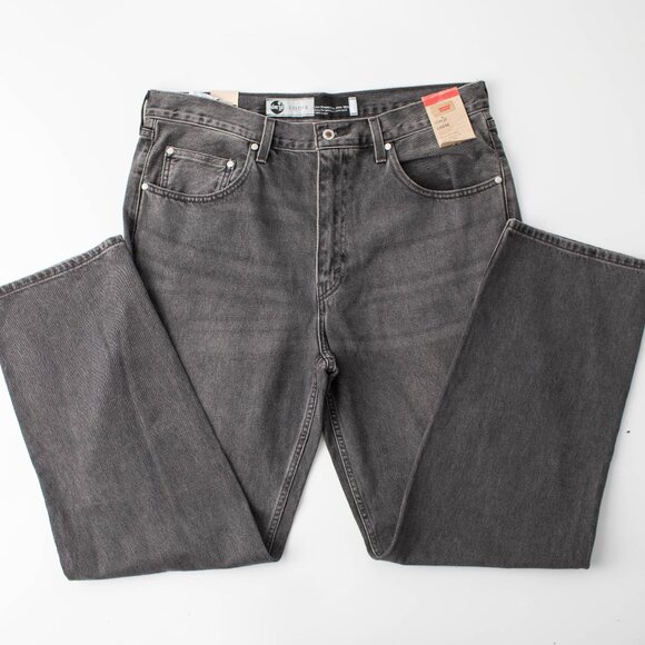 NEW Levi's Silver Tab Loose 36 x 34 Men's Denim Dark Grey Wash Jeans